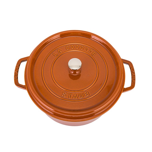 STAUB LA COCOTTE 鋳鉄製オレンジ両手鍋18cm