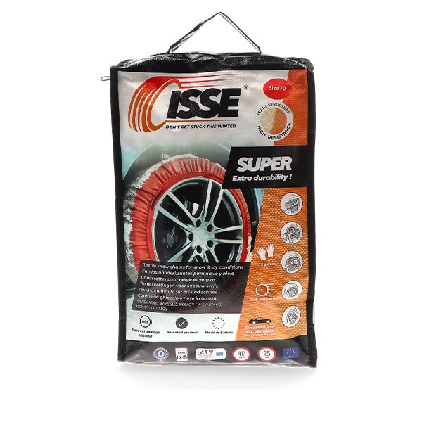 ���å� ISSE ���� ������������� �����ѡ� ���Ρ����å��� SUPER SNOW SOCKS ��ñ���� ���ߤ� ��������ߤ� �� �� ������54 70 �ۥ磻�� Tire Chains Super Snow Socks Cloth �� ���° �Ų�  ��