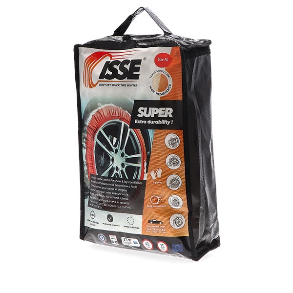 ���å� ISSE ���� ������������� �����ѡ� ���Ρ����å��� SUPER SNOW SOCKS ��ñ���� ���ߤ� ��������ߤ� �� �� ������54 70 �ۥ磻�� Tire Chains Super Snow Socks Cloth �� ���° �Ų�  ��