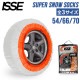 ���å� ISSE ���� ������������� �����ѡ� ���Ρ����å��� SUPER SNOW SOCKS ��ñ���� ���ߤ� ��������ߤ� �� �� ������54 70 �ۥ磻�� Tire Chains Super Snow Socks Cloth �� ���° �Ų�  ��