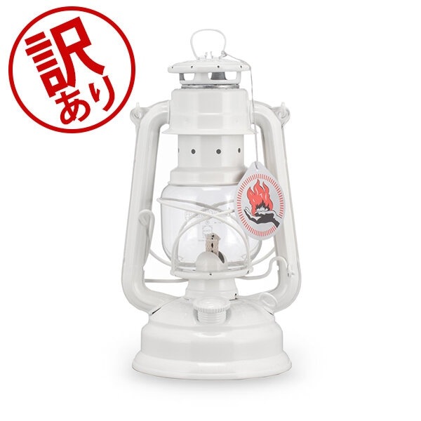 希少　FEUERHAND 2019年　日本限定色オイルランタン　ホワイト×レッド 訳あり】 Feuerhand フュアーハンド ハリケーン ランタン 276 オイル