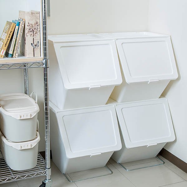 ペリカンガービー ゴミ箱 白 4個セット 楽天市場】ゴミ箱 [ペリカンガービー 38L] ［スタックストー