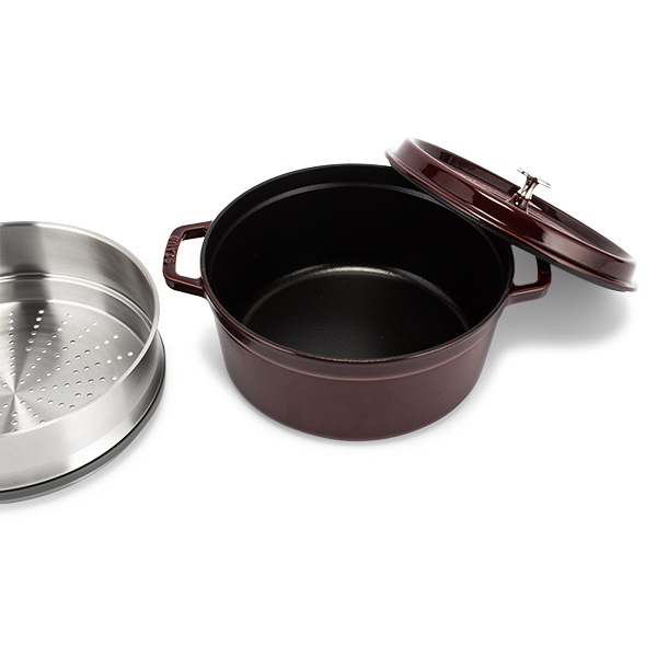 ストウブ 鍋 Staub ココットラウンド / スチーマーセット