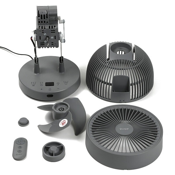 QUAD PUREAIR DC グレー　新品未使用 QUADS PUREAIR DC クリーン3DDCサーキュレーター QS537 2025SS