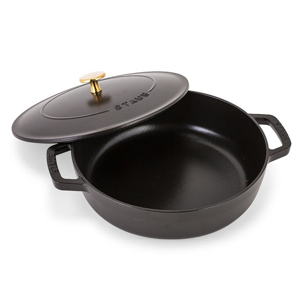 【未使用品】STAUB ブレイザーソテーパン 24cm ホーロー 両手鍋 調理 訳あり】ストウブ 鍋 Staub ブレイザー ソテーパン 24cm IH対応