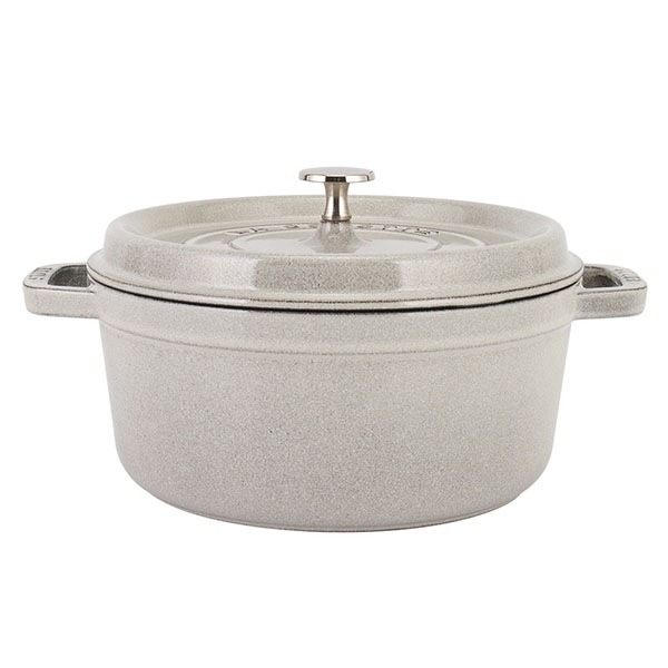 STAUB ストウブ 24cm ピコ・ココット ラウンド ホワイト 両手鍋 訳あり】ストウブ 鍋 Staub ピコ・ココット ラウンド 24cm 両手