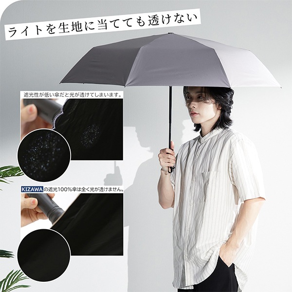 キザワ KIZAWA 折りたたみ傘 メンズ 自動開閉 58cm 7本骨 日傘 雨傘