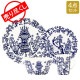 �߸˸¤� ���å��� iittala ��������TAIKA�� ���� 4�����å� �ߥåɥʥ��ȥ֥롼 �ץ졼�� �ܥ��� �ޥ����å� ���� ���� Midnight blue ������ ��