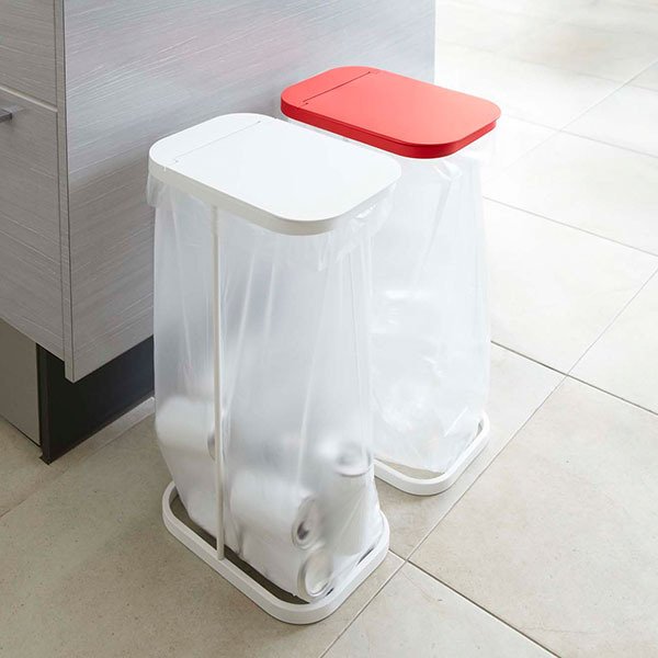 分別ゴミ袋ホルダー ルーチェ 山崎実業 LUCE ゴミ箱 ふた付き 蓋付き