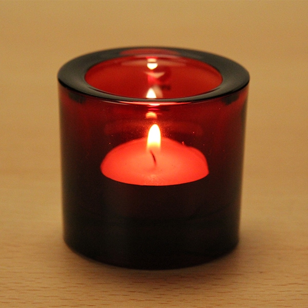  KIVI キャンドルホルダー　レッド　60mm イッタラ キャンドルホルダー キビ 6.5 × 6.5 × 6cm 65 × 65 × 60mm