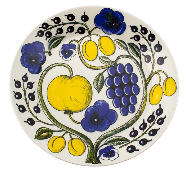 ����ӥ� Arabia �� 26cm �ѥ�ƥ��å� �ץ졼�� �ե�å� Paratiisi Plate Flat Coloured �滮 ���� ���� �̲� 1005586 6411800089401 ��