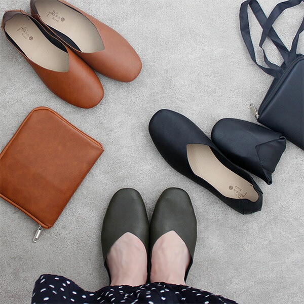 レ プリエ ノイエ PLN 折りたたみ 携帯スリッパ 携帯スリッポン ルーム