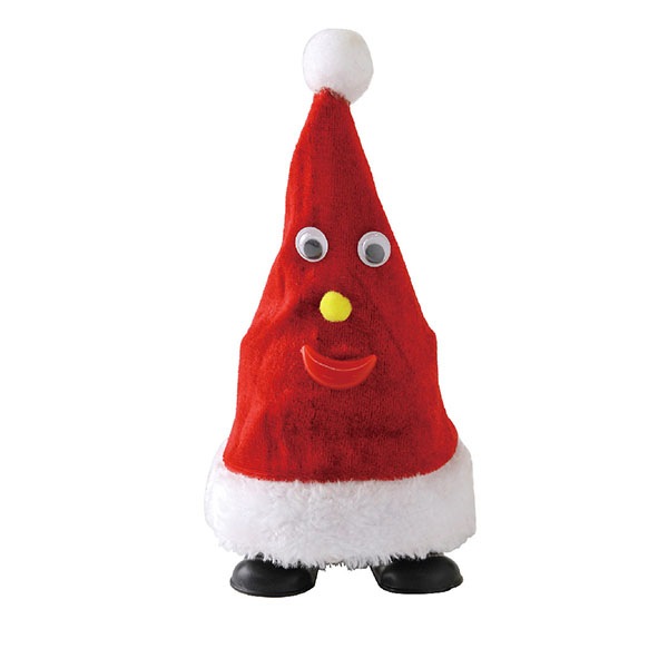 サンタさんよりオシャレな帽子を被った巨大3等身ノームさんのオブジェ・1点物໒꒱ スパイスオブライフ Spice of Life FUNNYクリスマス 踊る ウォーキング