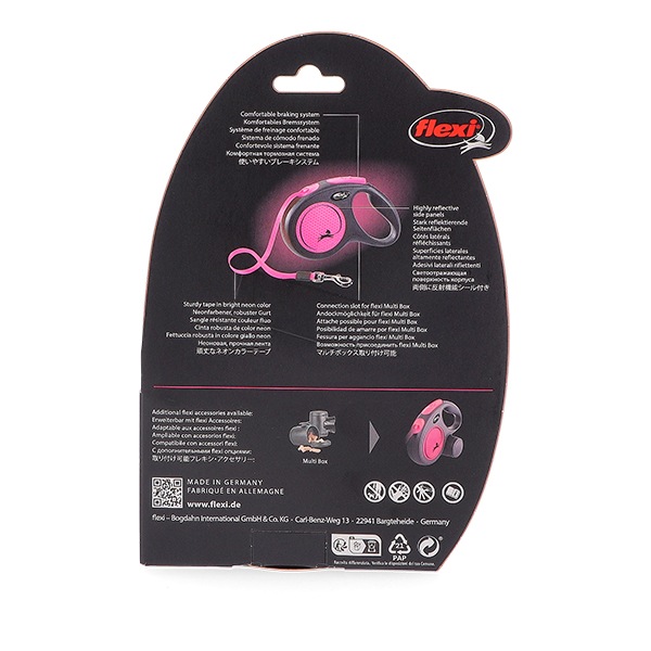 フレキシ Flexi リード 小型犬 伸縮リード 犬用 ニューネオン テープ