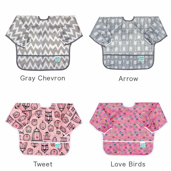 �Х󥭥� Bumkins ���������ץ��� ���꡼�֥ӥ� Ĺµ 6��24���� ���ץ��� ������ �ɿ� ������ Sleeved Bib �ӥ� ����줫�� �֤���� ��