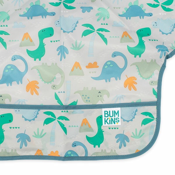 �Х󥭥� Bumkins ���������ץ��� ���꡼�֥ӥ� Ĺµ 6��24���� ���ץ��� ������ �ɿ� ������ Sleeved Bib �ӥ� ����줫�� �֤���� ��