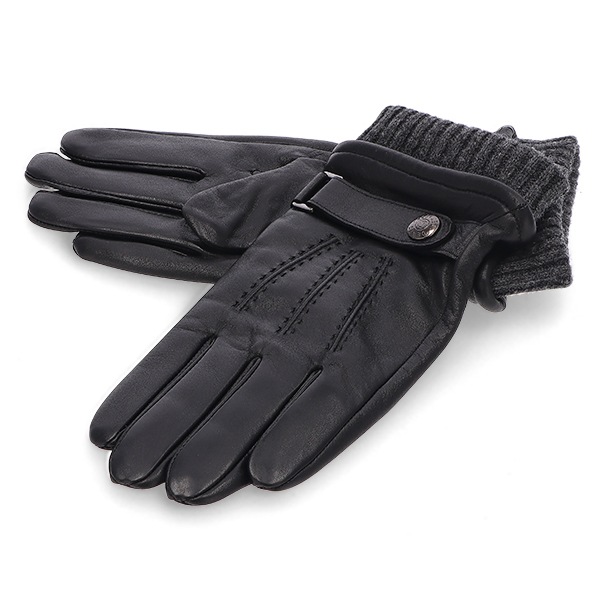 デンツ DENTS レザー 手袋 メンズ HENLEY 5-9204 3本ステッチ ウール混