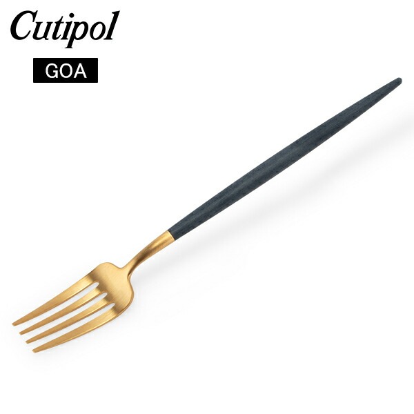 �����ݡ��� Cutipol GOA ���� �ǥ����ȥե����� �֥롼�ߥ������ Dessert fork Blue Gold ���ƥ�쥹 ���ȥ�꡼ ��
