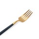 �����ݡ��� Cutipol GOA ���� �ǥ����ȥե����� �֥롼�ߥ������ Dessert fork Blue Gold ���ƥ�쥹 ���ȥ�꡼ ��