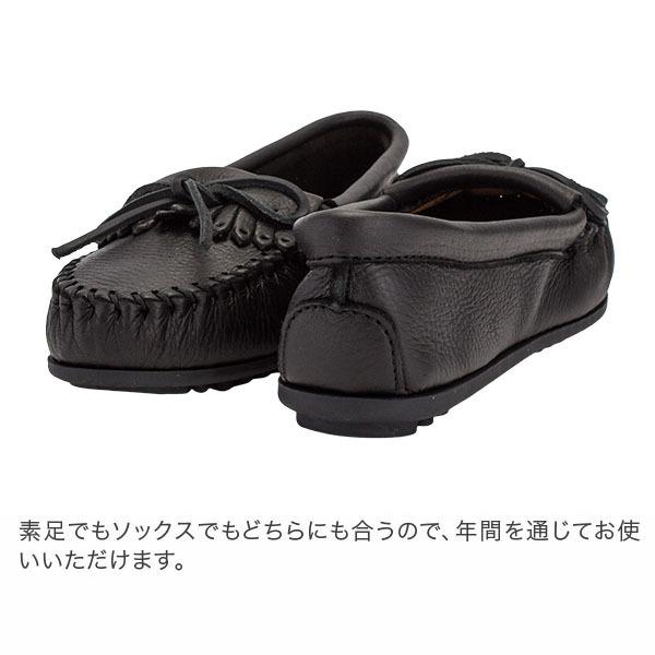ミネトンカ] モカシン Deerskinレディース Black 25.0 cm Minnetonka