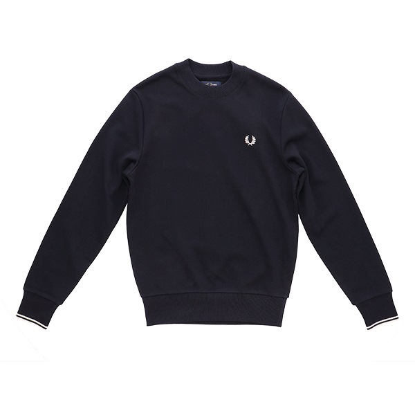 �ե�åɥڥ꡼ Fred Perry �������åȥ���� M7535 ���롼�ͥå� CREW NECK SWEATSHIRT �������å� �����å� �ȥ졼�ʡ� Ĺµ �ץ륪���С� ��� ����ץ� �����奢�� ������� 248 Navy NOS XS ��