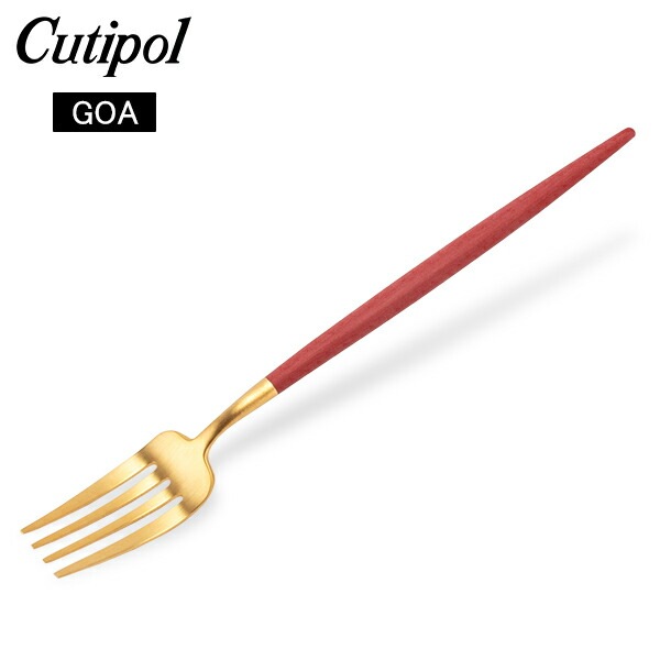 �����ݡ��� Cutipol GOA ���� �ǥ����ȥե����� ��åɡߥ������ Dessert fork Red Gold ���ƥ�쥹 ���ȥ�꡼ ��