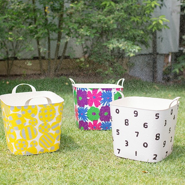 スタックストー バケット Mサイズ SOU・SOU 25L 収納ケース 収納ボックス バスケット かご 洗濯かご おもちゃ箱 おしゃれ かわいい  カラフル 角型 四角 バケツ ソウソウ stacksto baquet M ★-Gulliver Online Shopping