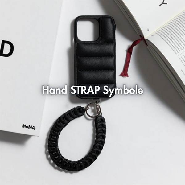 �ǥߥ奦 DEMIU Hand STRAP Symbole �ϥ�ɥ��ȥ�å� ����ܥ� ���ޥۥ������� �����ե��󥱡����� ��ɻ� �衼���åѥ쥶�� �ܳ� ��¦ ������� ����ץ� DU-SSB00 �١����� ���ȡ��� �֥�å� ��