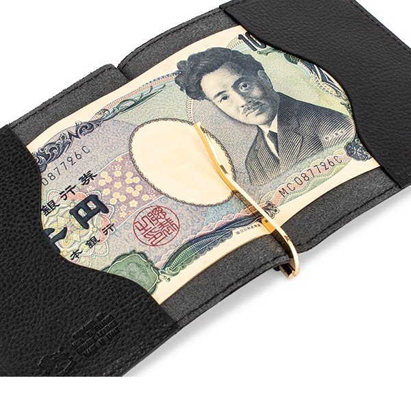 イルビゾンテ Il Bisonte マネークリップ レザー 財布 札入れ