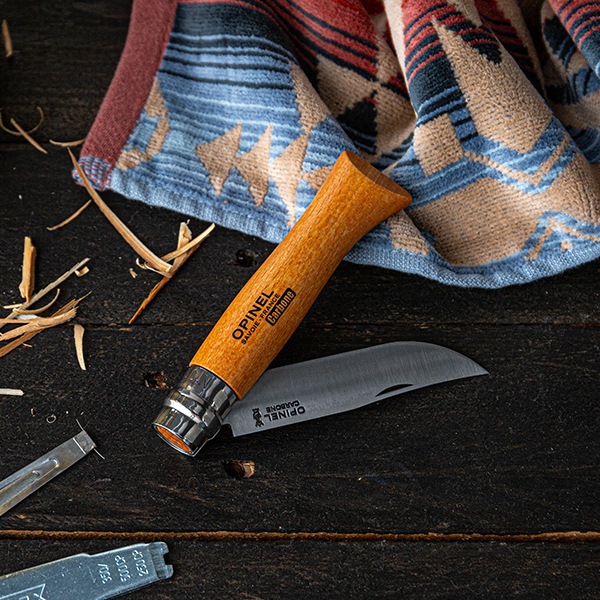 ���ԥͥ� Opinel �����ȥɥ��ʥ��� No.9 �����ܥ󥹥����� 9cm �ޤꤿ���ߥʥ��� 113090 N��09 carbone (N��9VRN) ������ ����� �л� ��