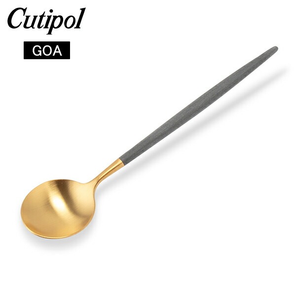 �����ݡ��� Cutipol GOA ���� �ǥ����ȥ��ס��� ���졼�ߥ������ Dessert spoon Grey Gold ���ƥ�쥹 ���ȥ�꡼ ��