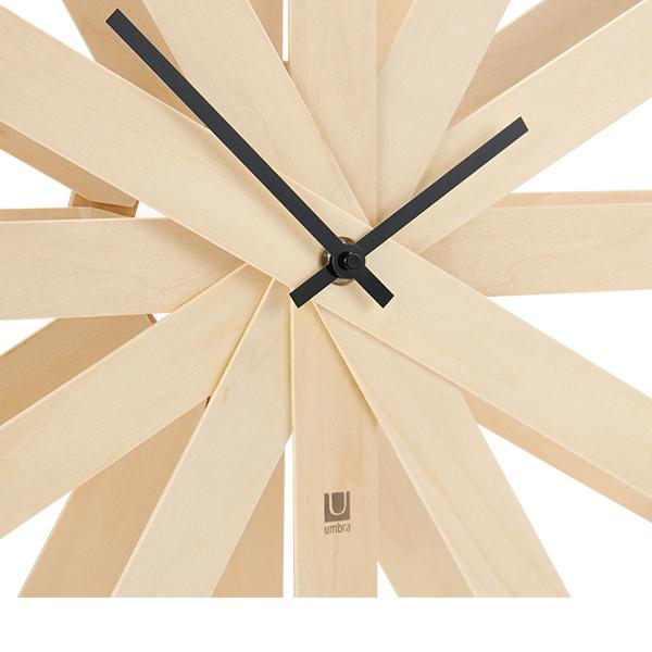 【訳あり】 UMBRA アンブラ リボンウッドウォールクロック ribbonwood wall clock インテリア ★ WAKEARI