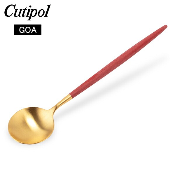 �����ݡ��� Cutipol GOA ���� �ǥ����ȥ��ס��� ��åɡߥ������ Dessert spoon Red Gold ���ƥ�쥹 ���ȥ�꡼ ��