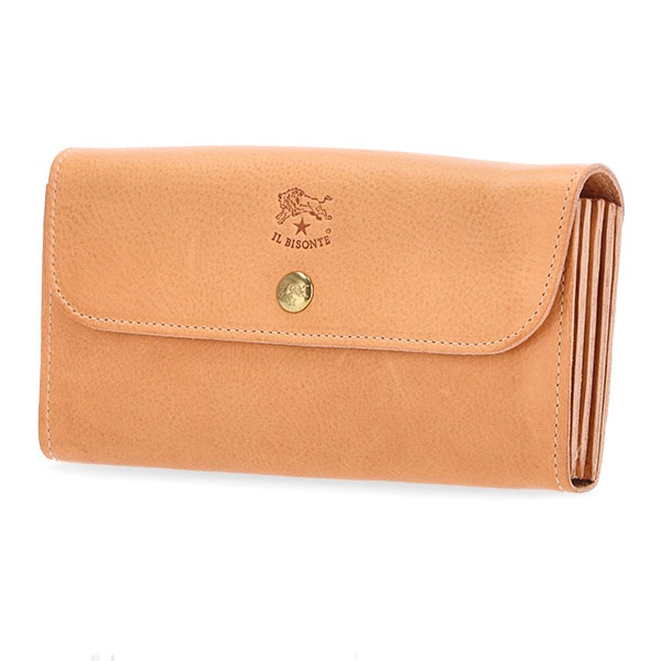 ����ӥ���� Il Bisonte Ĺ���� ���󥰥�����å� ���� �쥶�� �� ���� �����ꥢ �ץ쥼��� ��ǥ����� Ĺ���� ��� Continental Wallet Classic In Vacchetta Vegetale Sg SCW020PV0005 ��