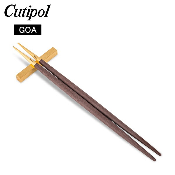 ݡ Cutipol GOA  Ȥ  Ȥ֤å ֥饦ߥ Chopstick Set Brown Gold Ȥ åץƥå ȥ꡼ 