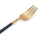 �����ݡ��� Cutipol GOA ���� �ǥ��ʡ��ե����� �֥롼�ߥ������ Dinner fork Blue Gold ���ƥ�쥹 ���ȥ�꡼ ��
