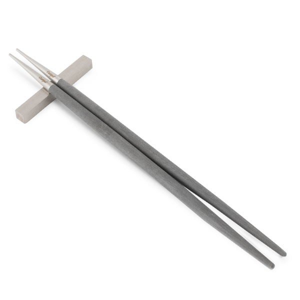 クチポール Cutipol GOA ゴア 箸 ＋ 箸置きセット グレー Chopstick