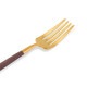 ݡ Cutipol GOA  ǥȥե ֥饦ߥ Dessert fork Brown Gold ƥ쥹 ȥ꡼ 