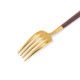 ݡ Cutipol GOA  ǥȥե ֥饦ߥ Dessert fork Brown Gold ƥ쥹 ȥ꡼ 
