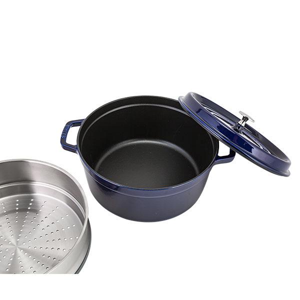 訳あり】 ストウブ 鍋 Staub ココットラウンド / スチーマー