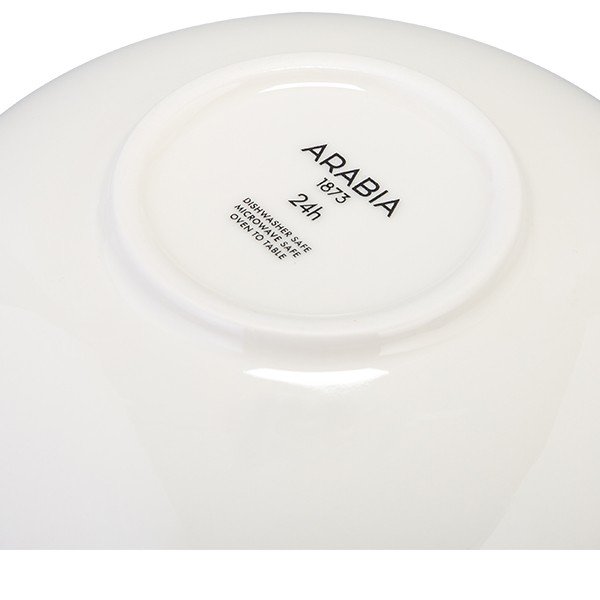 アラビア Arabia ボウル 24h ブラック / ホワイト 18cm シリアルボウル