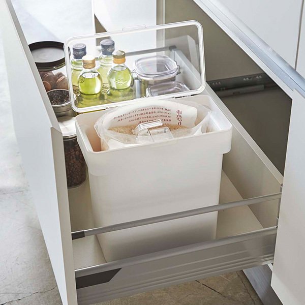 米びつ 密閉 袋ごと米びつ 5kg 計量カップ付き tower タワー