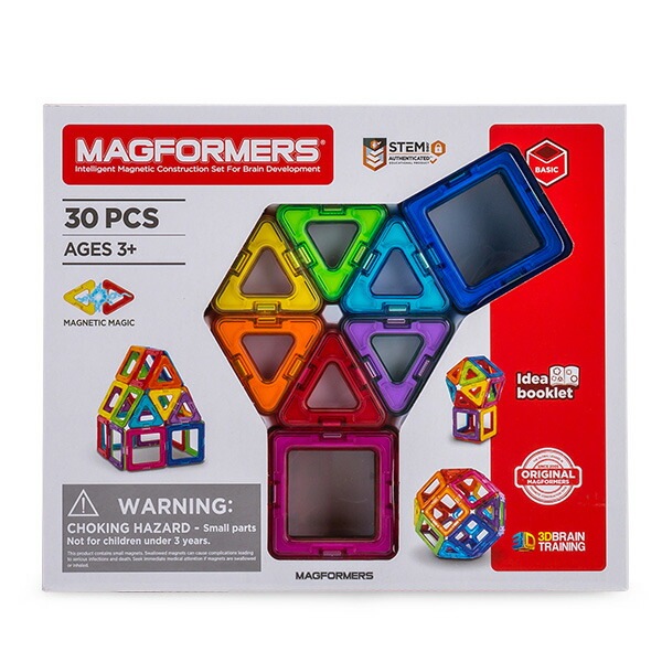 訳あり】知育玩具 マグフォーマー Magformers おもちゃ 30ピース 磁石