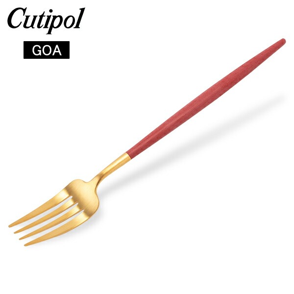 �����ݡ��� Cutipol GOA ���� �ǥ��ʡ��ե����� ��åɡߥ������ Dinner fork Red Gold ���ƥ�쥹 ���ȥ�꡼ ��