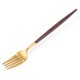 �����ݡ��� Cutipol GOA ���� �ǥ��ʡ��ե����� �֥饦��ߥ������ Dinner fork Brown Gold ���ƥ�쥹 ���ȥ�꡼ ��