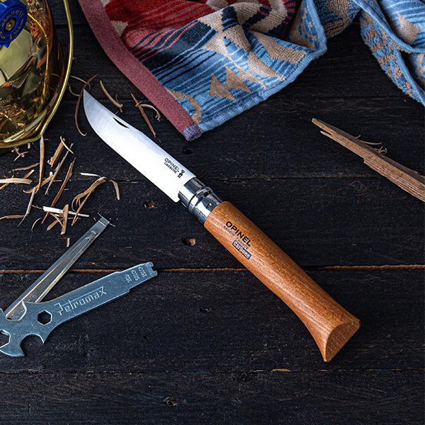 ���ԥͥ� Opinel �����ȥɥ��ʥ��� No.12 �����ܥ󥹥����� 12cm �ޤꤿ���ߥʥ��� 113120 Carbone (N��12VRN) ������ ����� �л� ��