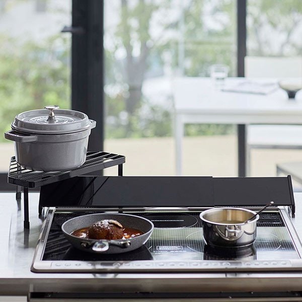 排気口カバー上コンロコーナーラック タワー tower 山崎実業