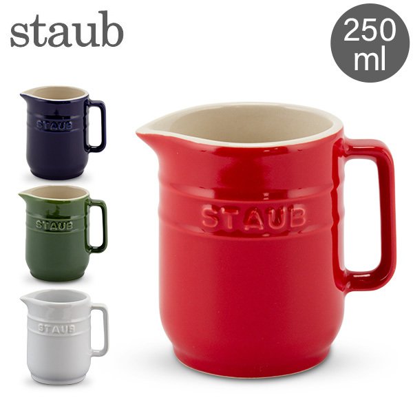 ȥ Staub ߥ륯ԥå㡼 250mL ߥå ꡼ޡ ߥ륯ݥå Mini Pitcher ԥå㡼  Ǯ ֥ å 