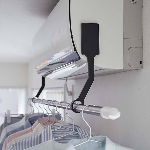 フィルムフックエアコン室内物干しポールホルダー タワー 山崎