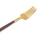 ݡ Cutipol GOA  ڥȥ꡼ե ֥饦ߥ Pastry fork Brown Gold ƥ쥹 ȥ꡼ 